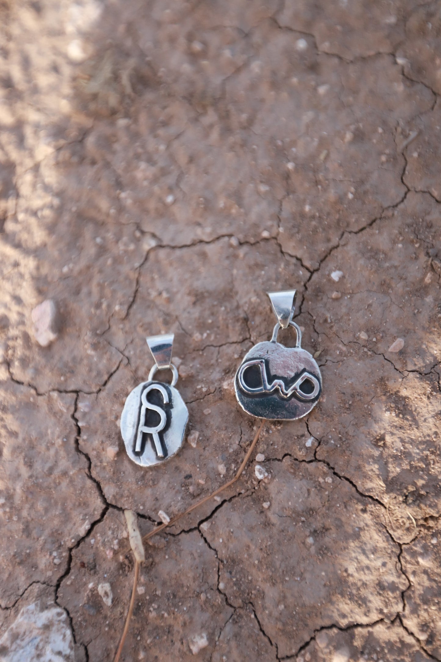 Custom brand (PENDANT ONLY) with silver bail