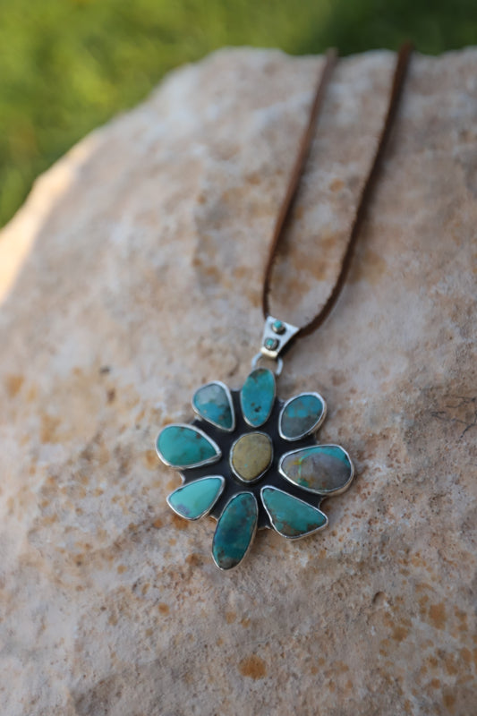 The Cowboy Flower pendant