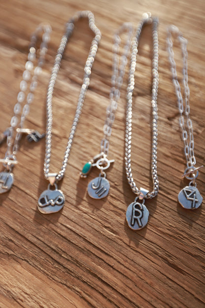 Custom brand necklace (NO turquoise pendant) Sterling silver chain