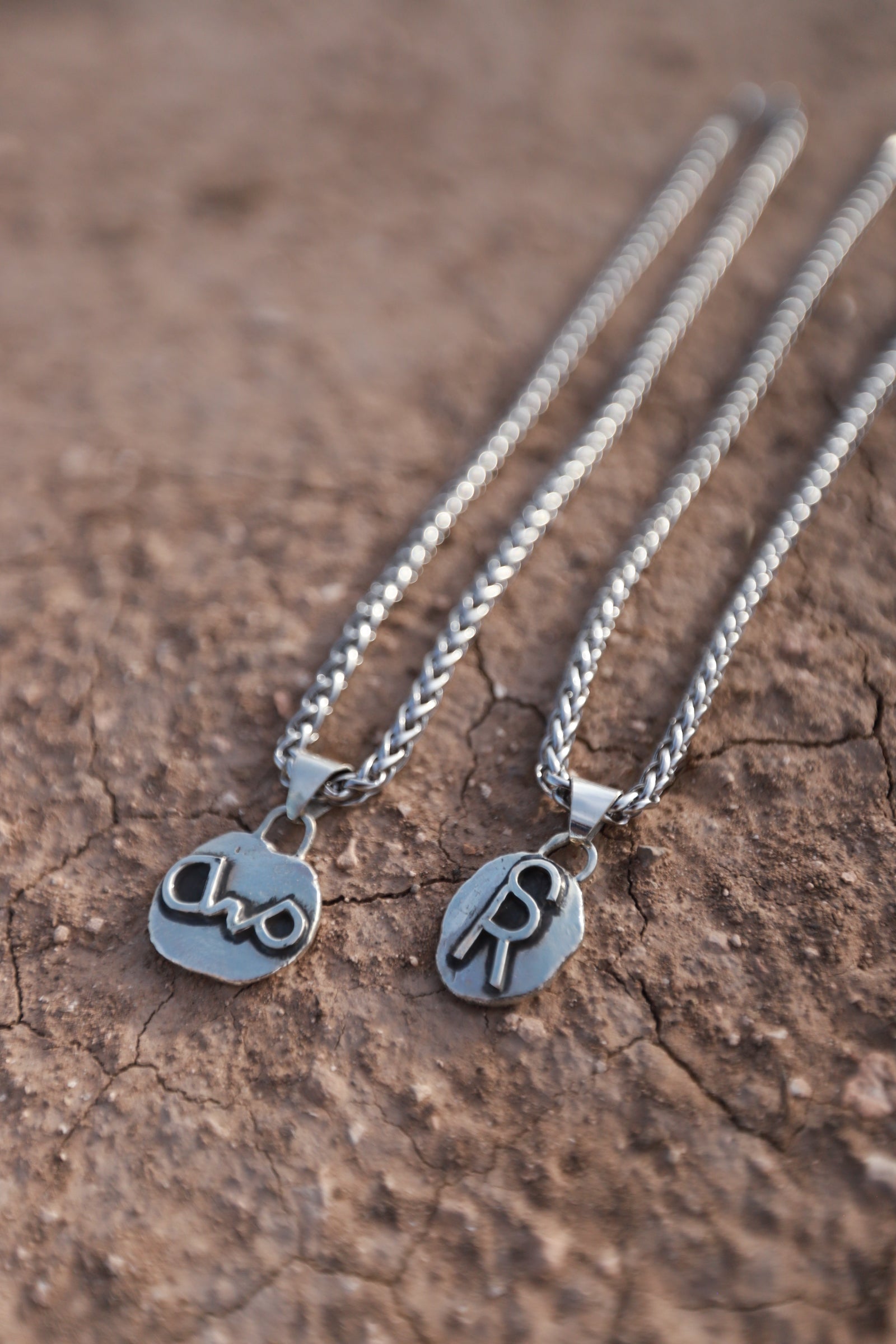 Custom brand necklace (NO turquoise pendant) Sterling silver paper